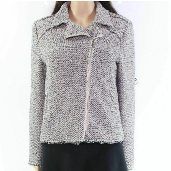 Rebecca Taylor Jackets & Blazers - Rebecca Taylor Multi Tweed Fryed Moto Jacket Sz 0